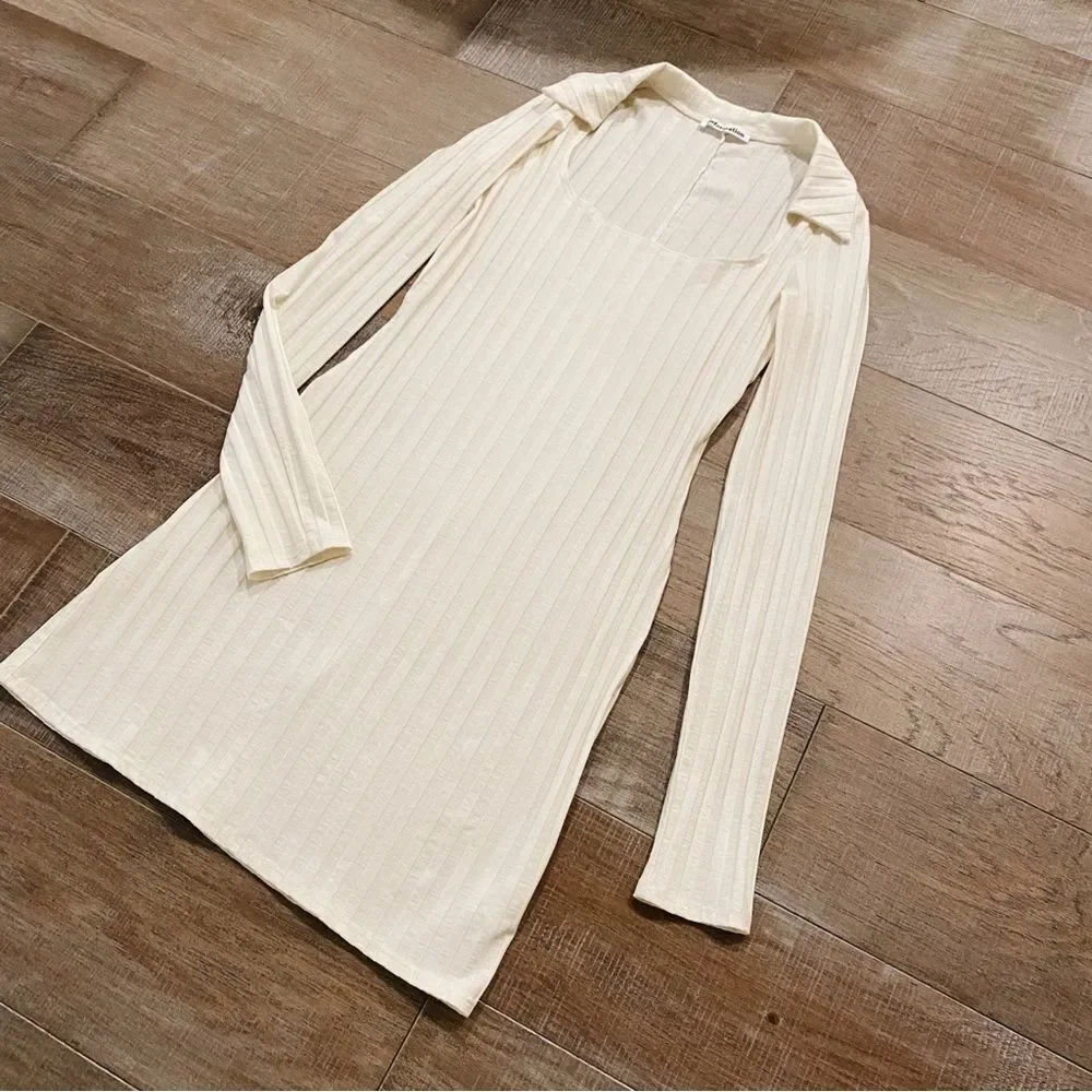 Reformation Vittoria Dress in Ivory Sz M